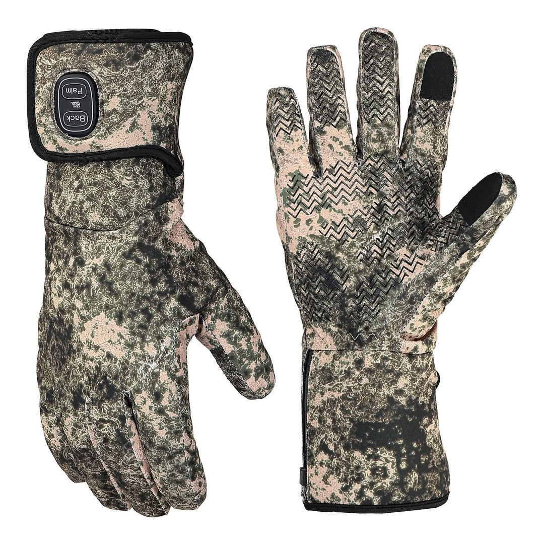 Camo Heated Hunting Gloves with Touchscreen
