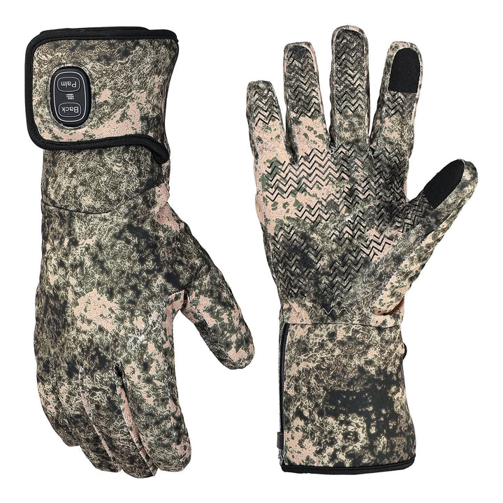 Camo Heated Hunting Gloves with Touchscreen