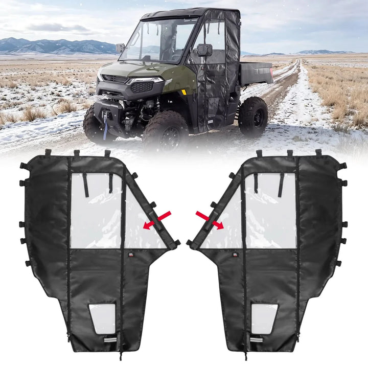 UTV Soft Doors for Polaris Ranger 500 2026, 2-Door Set