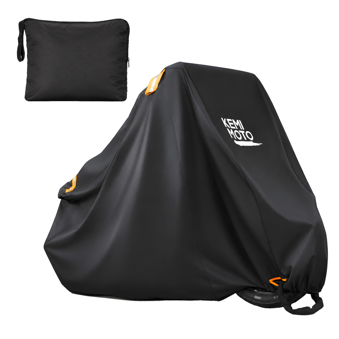 Motorcycle Cover with Lock Holes & Windproof Buckle, Reflective Strips