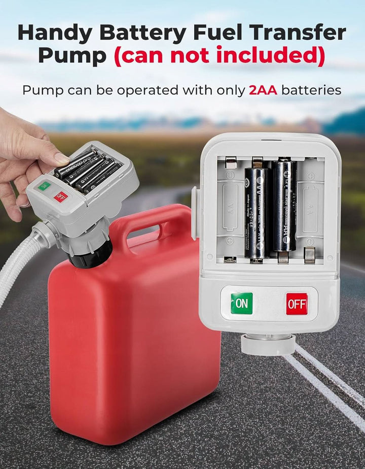Fuel Transfer Pump with 35''/ 51'' Long Hose, Portable Transfer Pump Automatic - Kemimoto