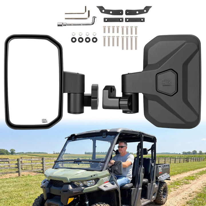 Auto-Reset UTV Side Mirrors Compatible with Can-Am Defender 2016+