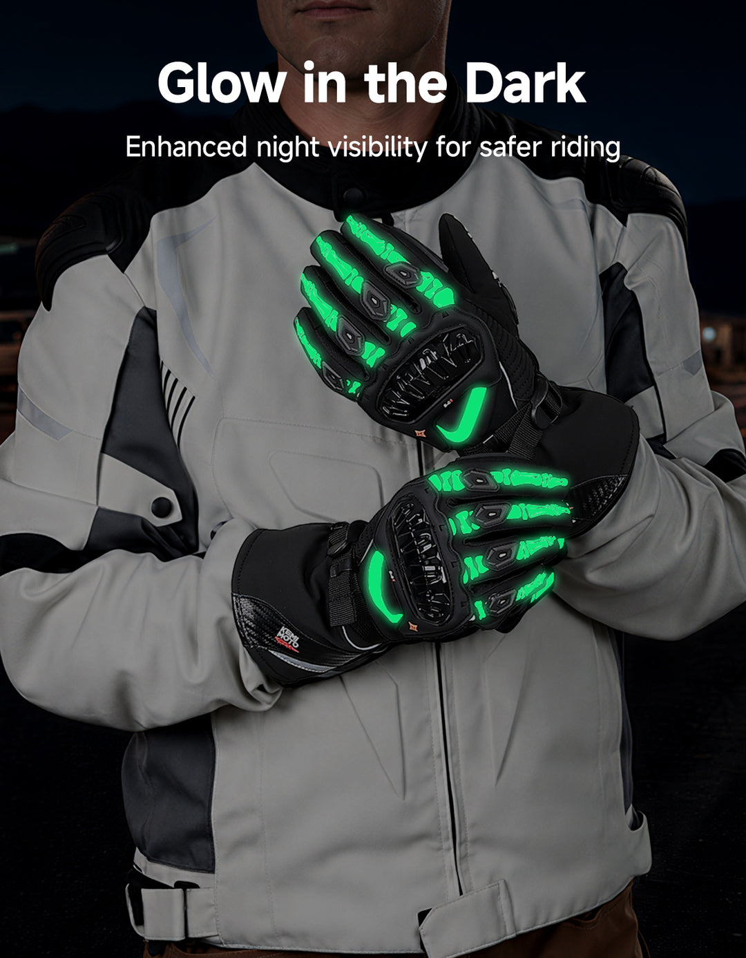 Rainproof Riding Warm Gloves with Touchscreen for Motorcycle Riding