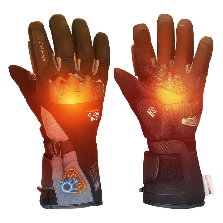 Waterproof Protection Dual-Zone Heated ADV Riding Gloves