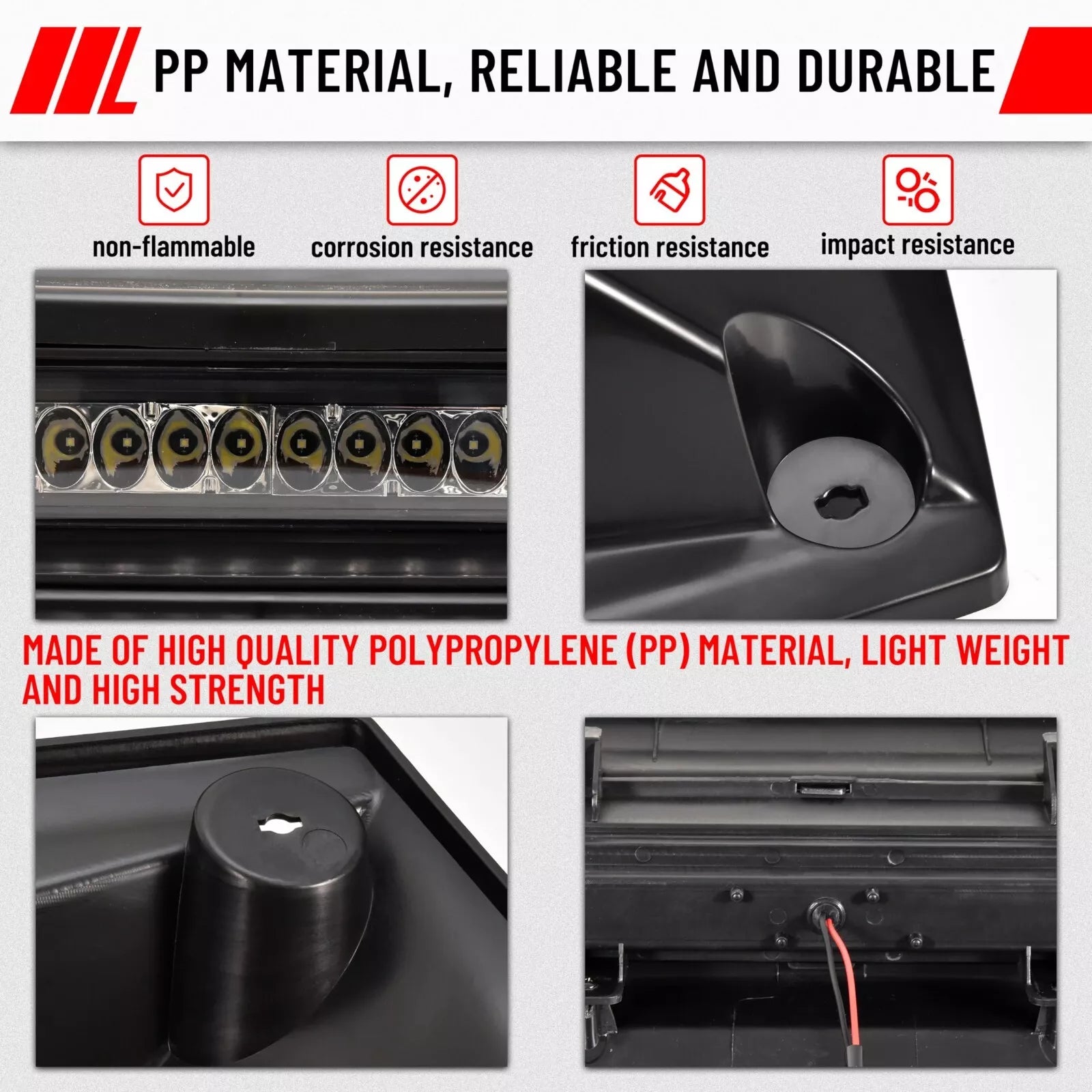 UTV Hood Scoop with Light for Kawasaki Mule Pro FXT DXT DX FX - Kemimoto