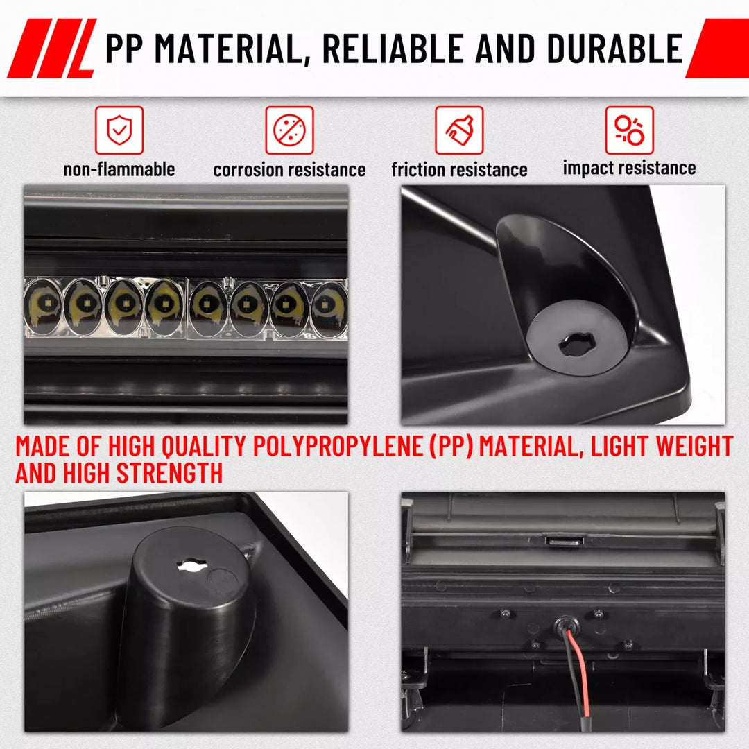 UTV Hood Scoop with Light for Kawasaki Mule Pro FXT DXT DX FX - Kemimoto