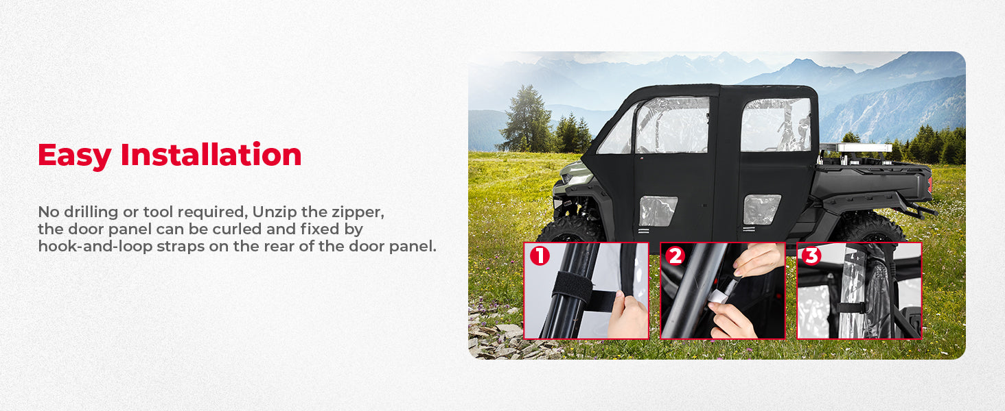 Soft Cab Enclosure for Can Am Defender Max -Easy Installation