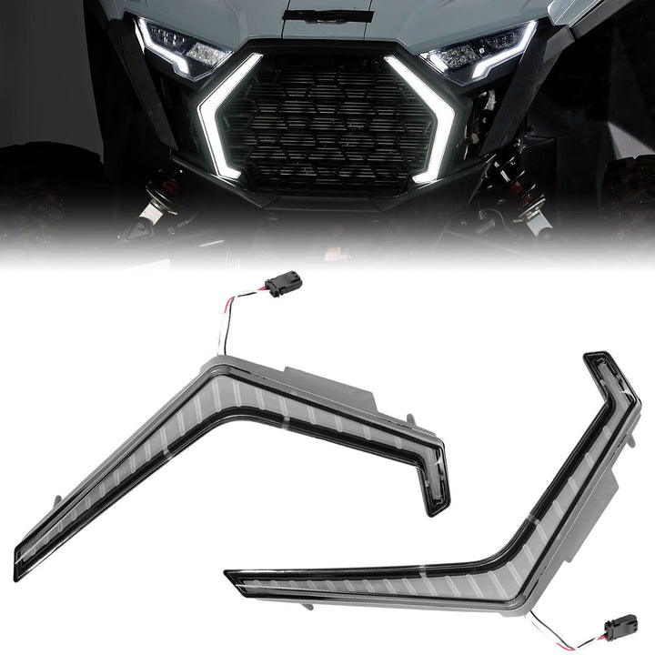 LED Grille Fang Lights for Polaris RZR Pro XP/Pro R/S 2025 Waterproof - Kemimoto
