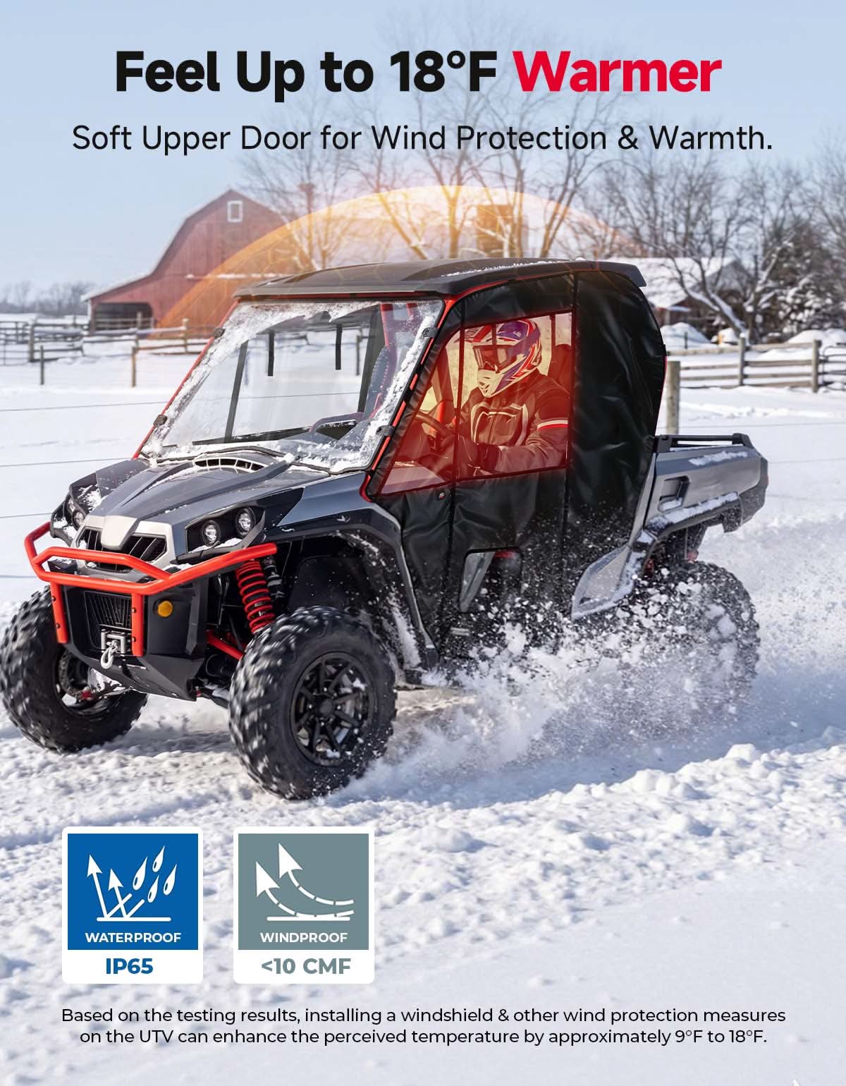 Soft Cab Enclosure Doors For Can-Am Commander (2011–2020)