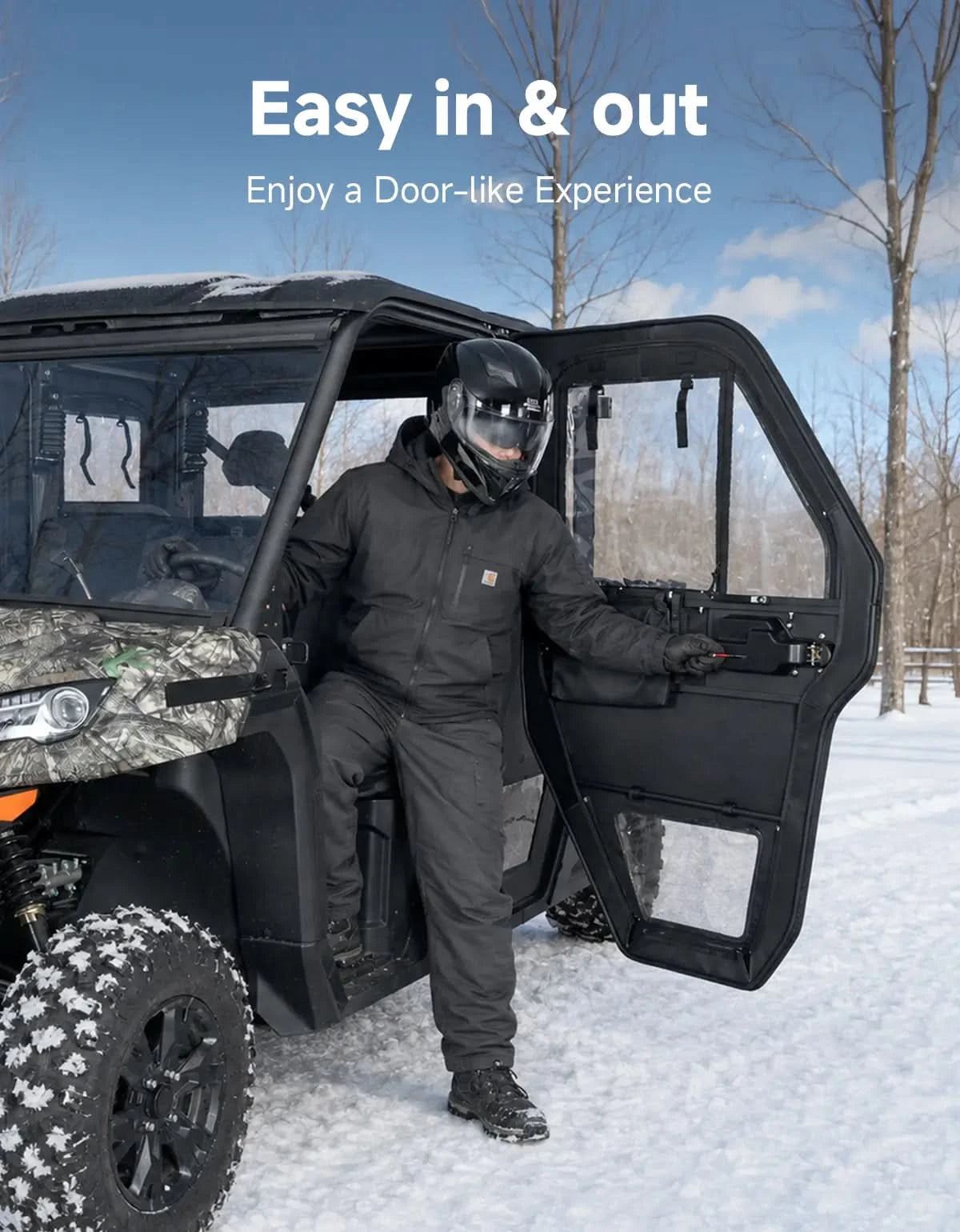 UTV Doors with Steel Frame For CFMOTO Uforce 1000 XL