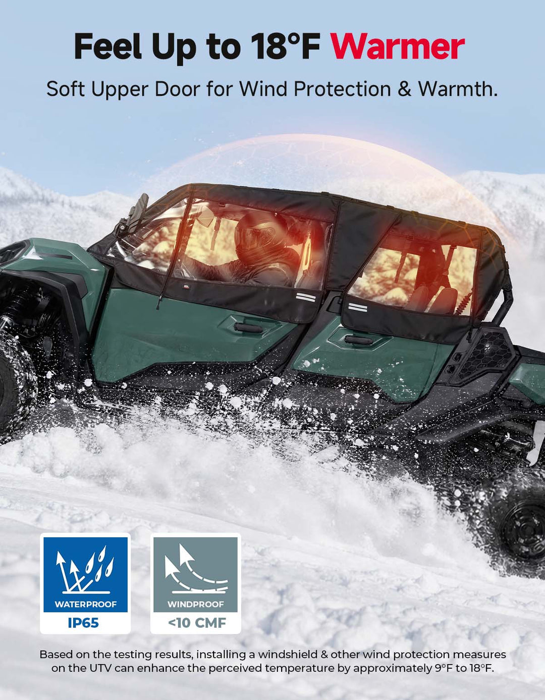 Soft Cab Enclosure Doors For Can-Am Commander MAX