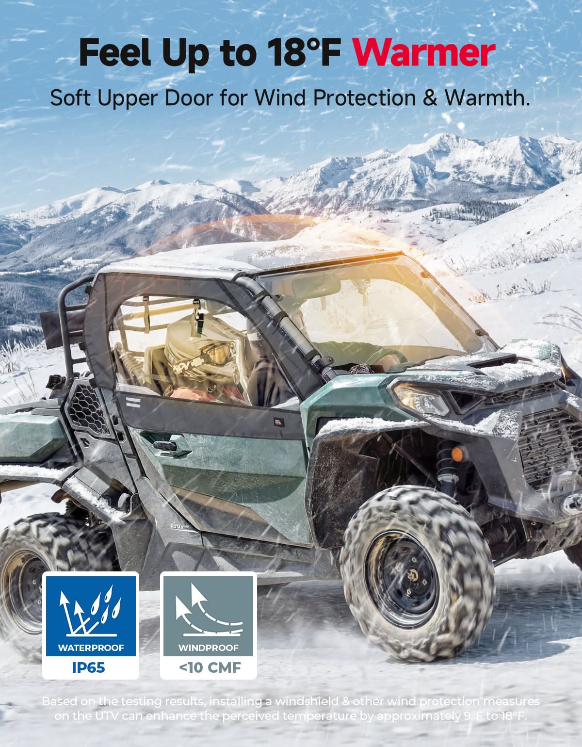 Soft Cab Enclosure Doors For Can-Am Commander(2021–2026)