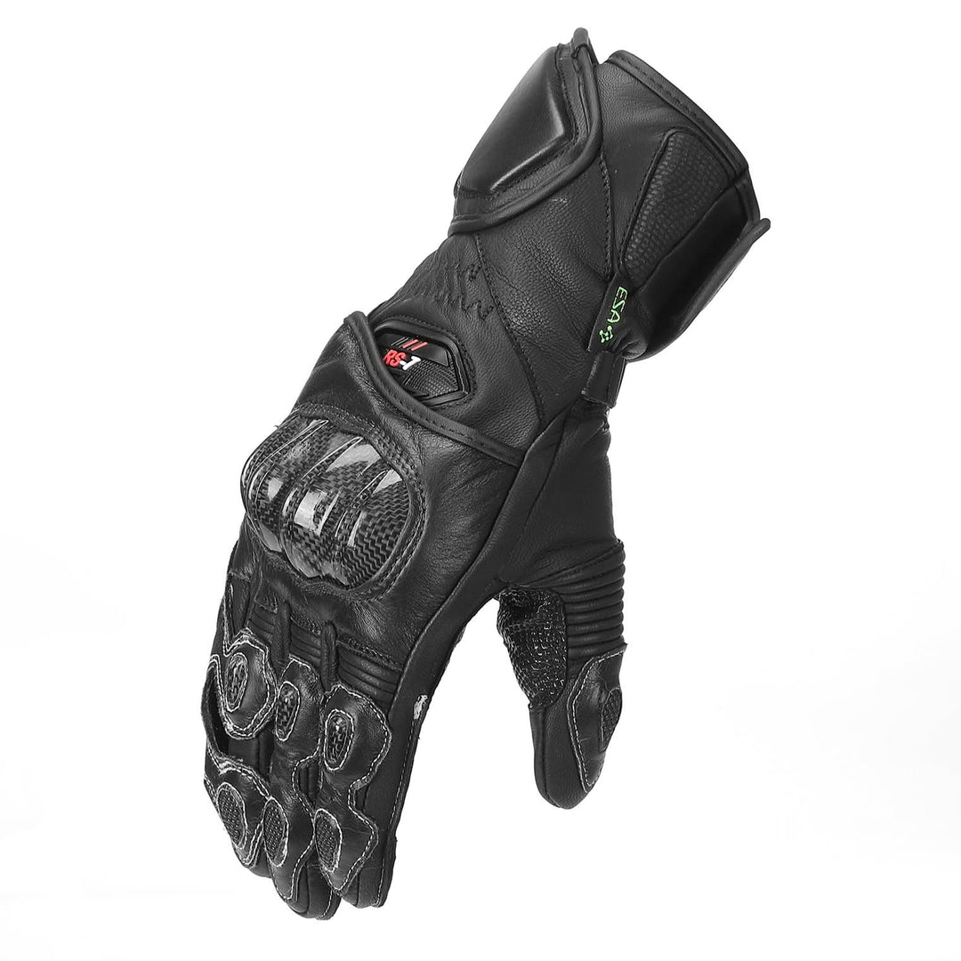 Carbon Fiber Motorcycle Gloves – Kevlar Stitch, ESA Padding & Touchscreen - Kemimoto