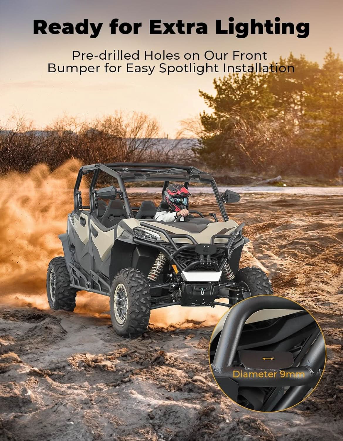 Kemimoto Front Bumper for CFMOTO ZForce 950 Sport | 950 Trail | 800 Trail 