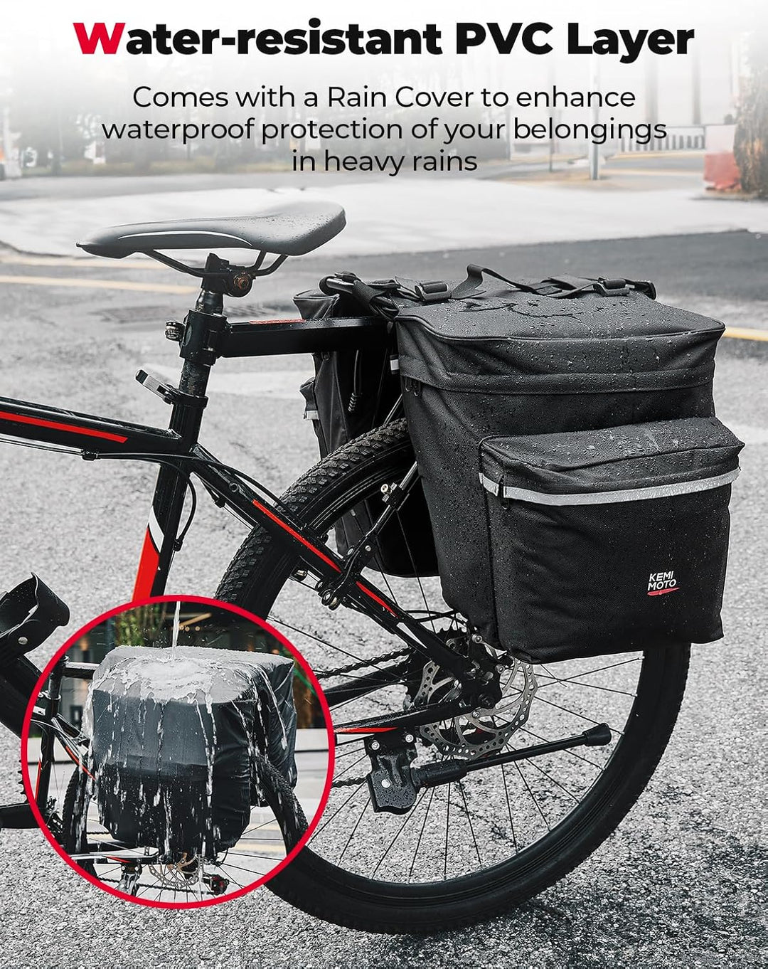 Bike Saddle Bag 30L Large Capacity - Kemimoto
