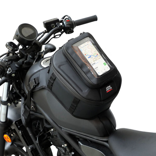 Motorcycle Tank Bag 13-16L Waterproof Hard Shell with Phone Holder