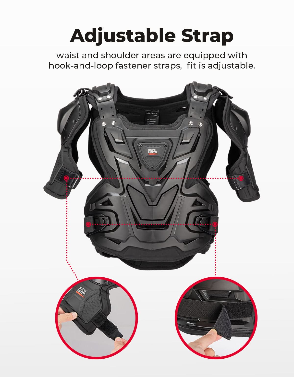 Motorcycle Chest Protector For Adult Dirt Bike Riding - Kemimoto