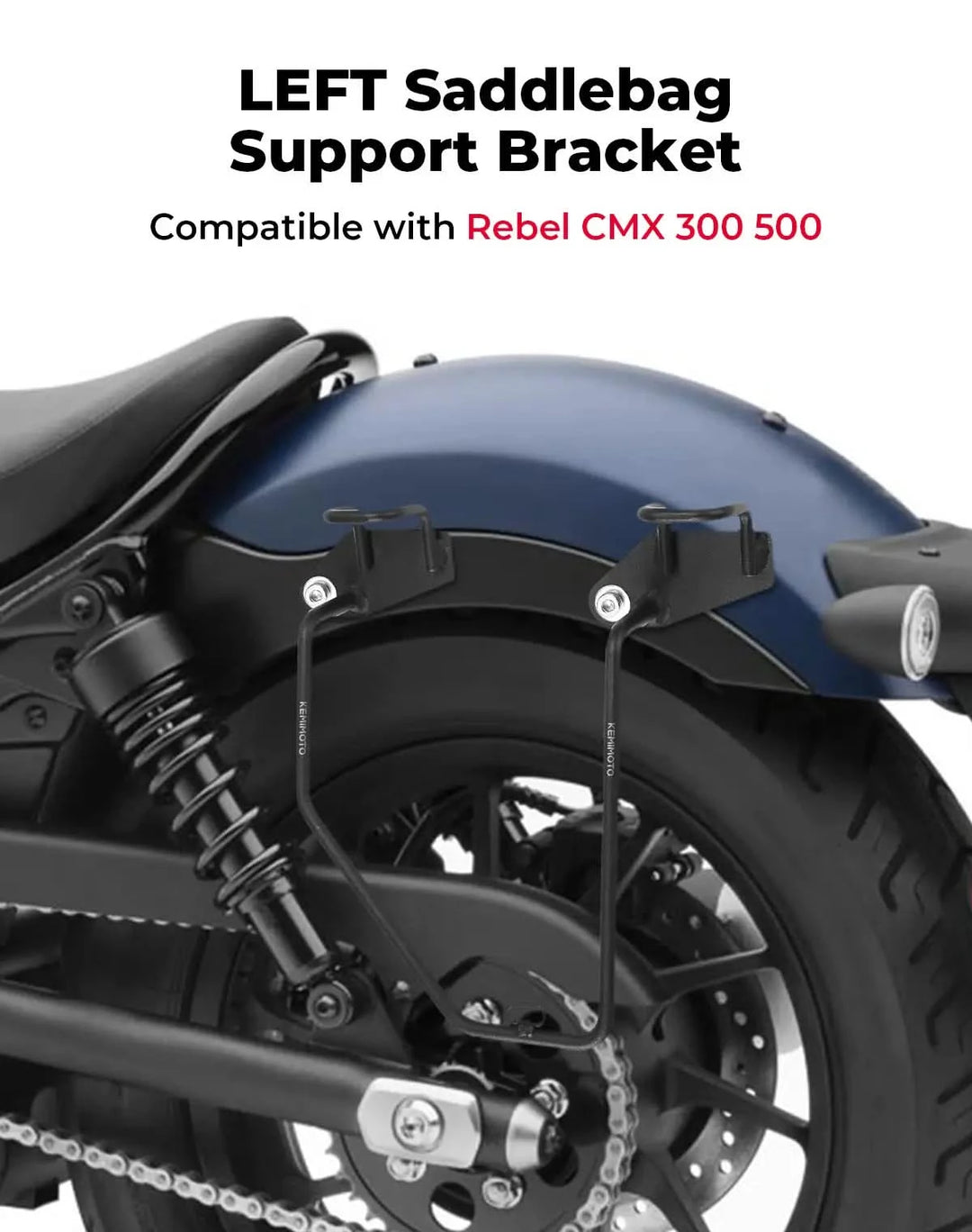 Left Saddle Bags Support Bracket/Bar For Honda Rebel CMX 500 300 250