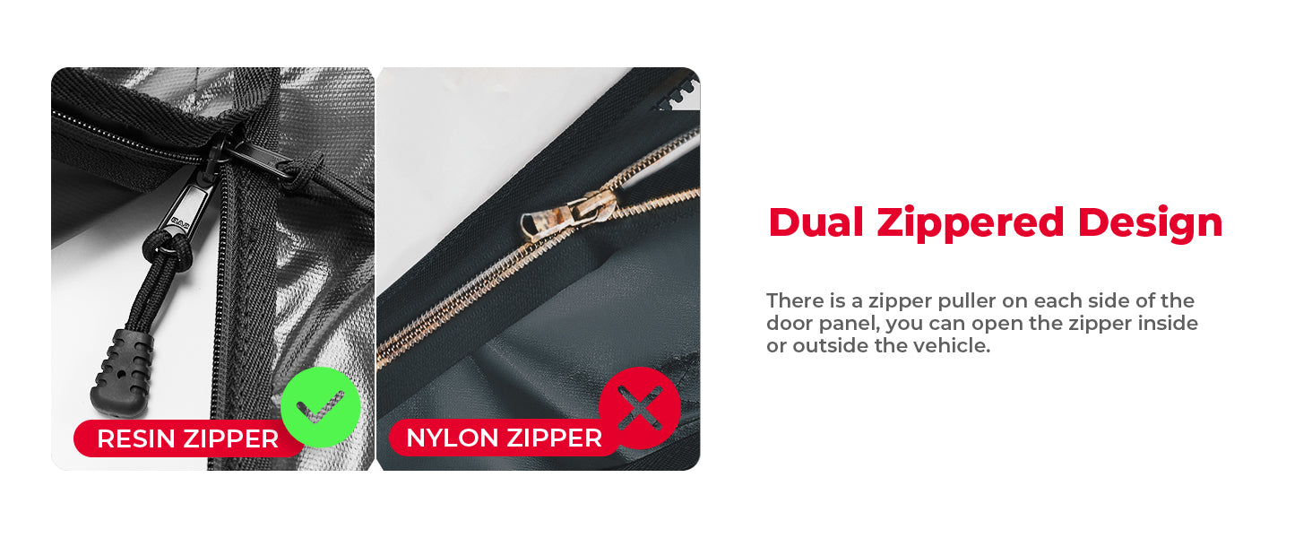 Dual Zippered Design