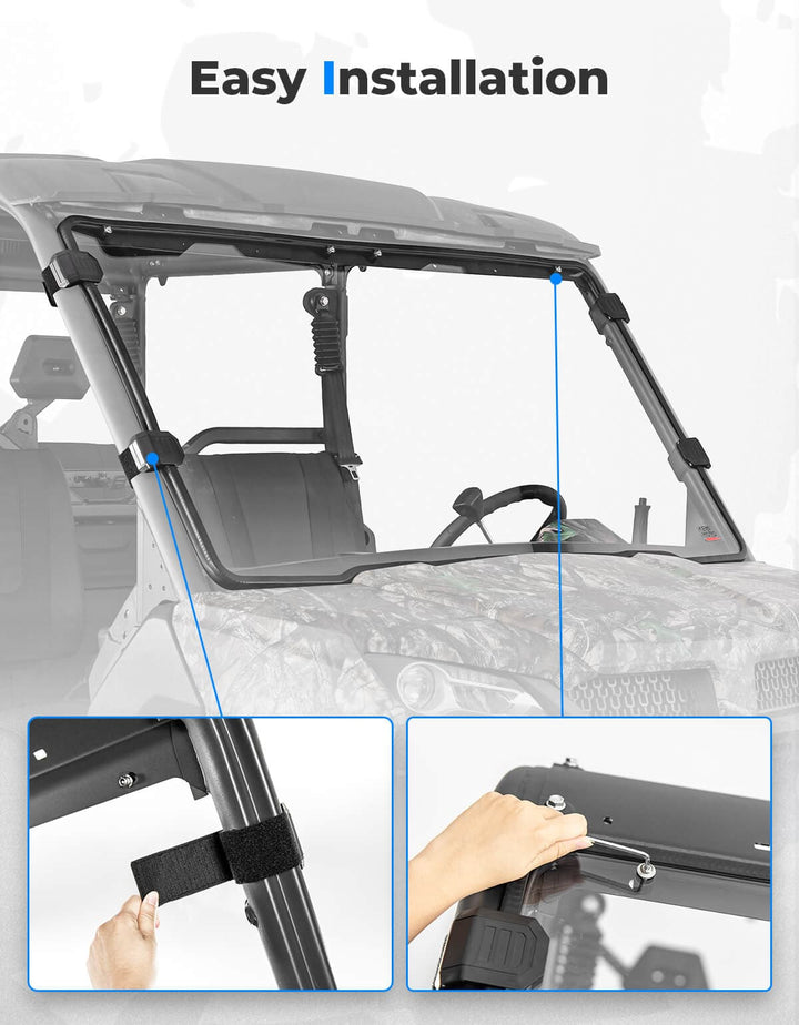 Clear Front Full Windshield for CFMOTO UFORCE 1000/1000XL - Kemimoto