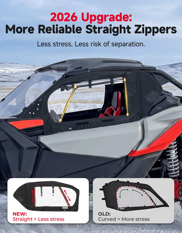 Cab Enclosure with Steel Frame For Can-Am Maverick X3 (2017–2026)