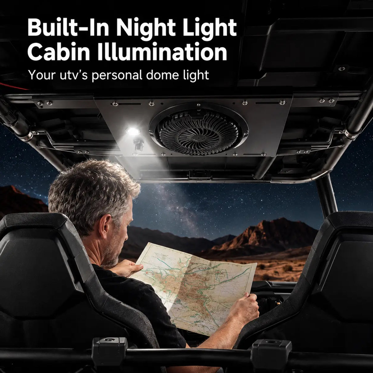 Built-in lighting without extra accessories