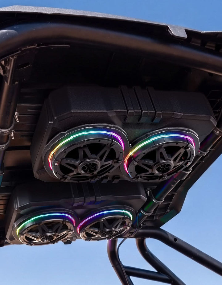 6.5 Inch UTV Roof Sound System Compatible with Can-Am X3 & Max RZR