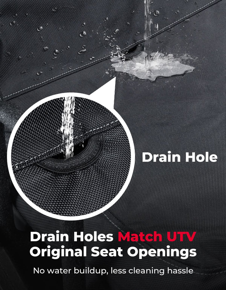 UTV Waterproof Seat Cover for Hisun/Axis, Massimo, Coleman 500/700 (2 Pcs) - Kemimoto