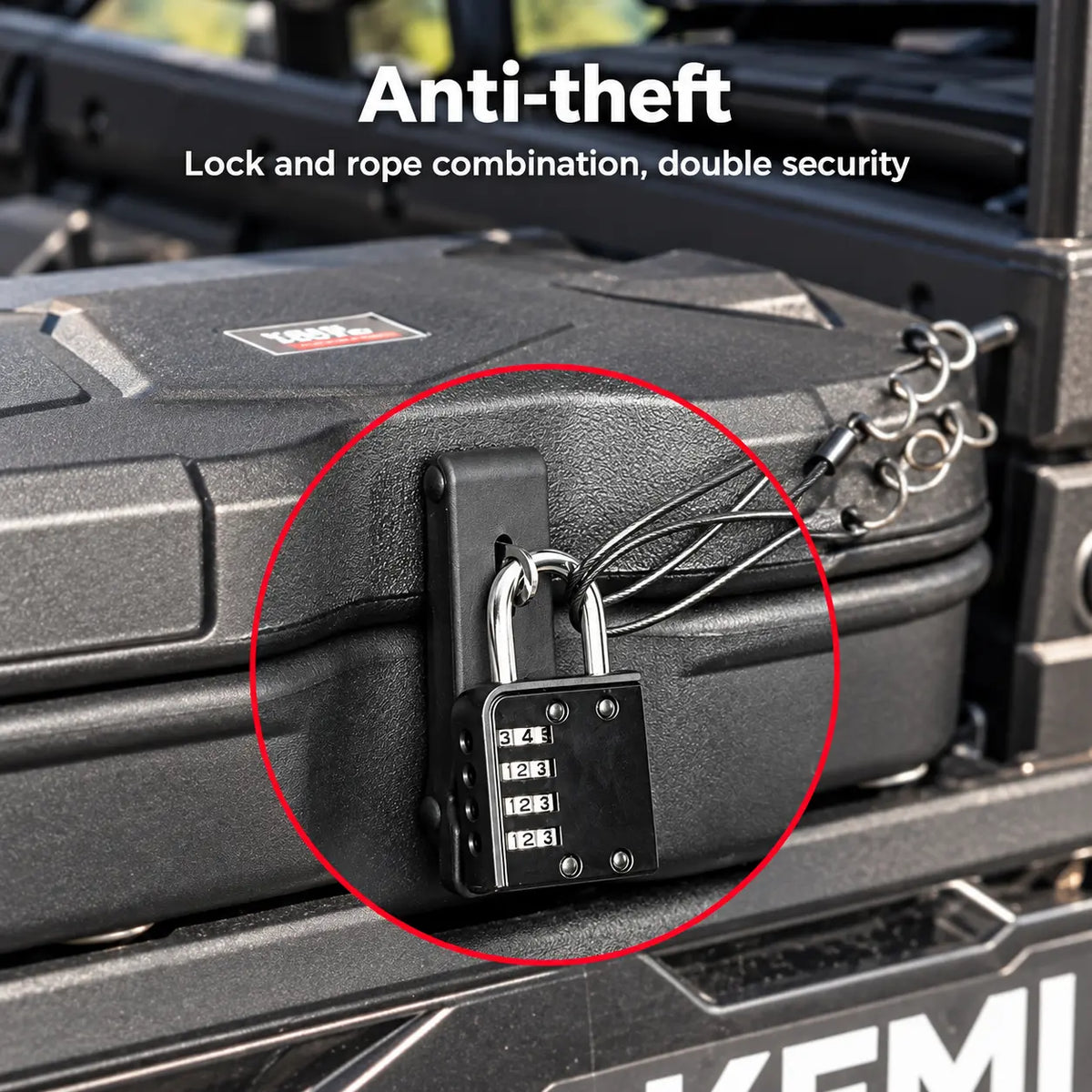 Keep stored essentials more secure when you're away from the vehicle