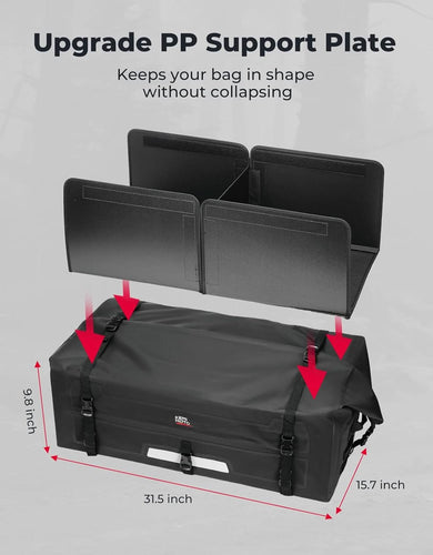 ATV Dry Bag, PVC Universal Storage Bag, 70L Waterproof - Kemimoto