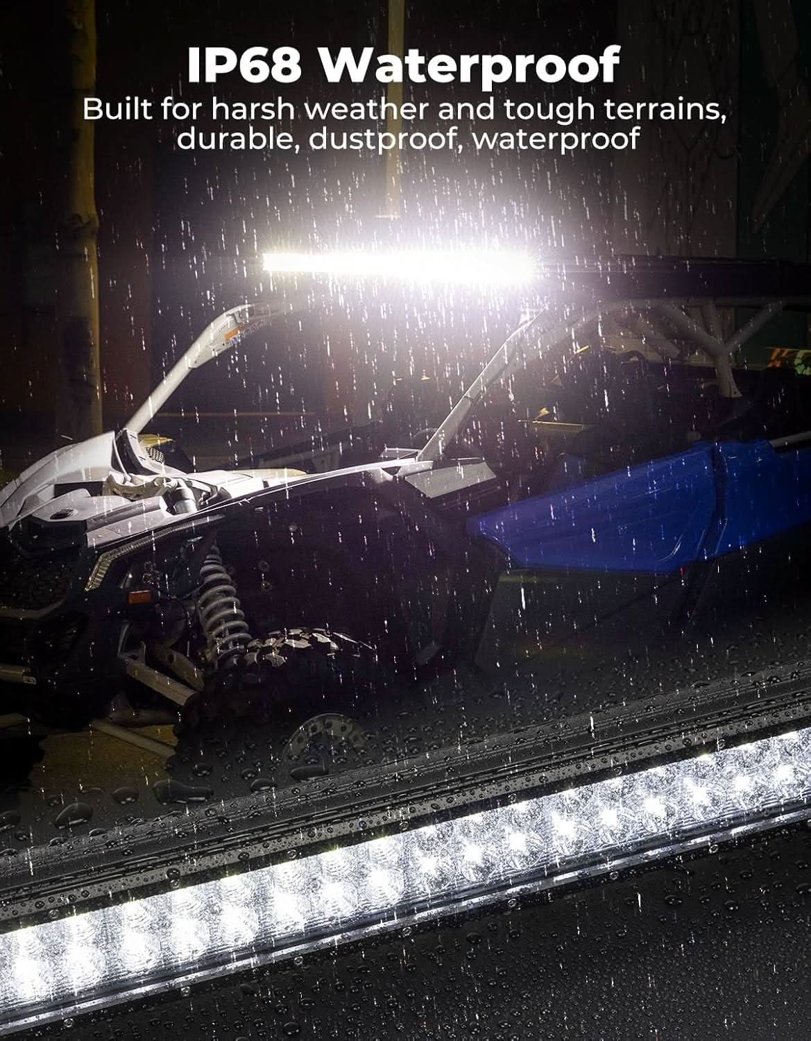 Aluminum Roof with LED Light Bar for Can-Am Maverick X3 MAX - Kemimoto