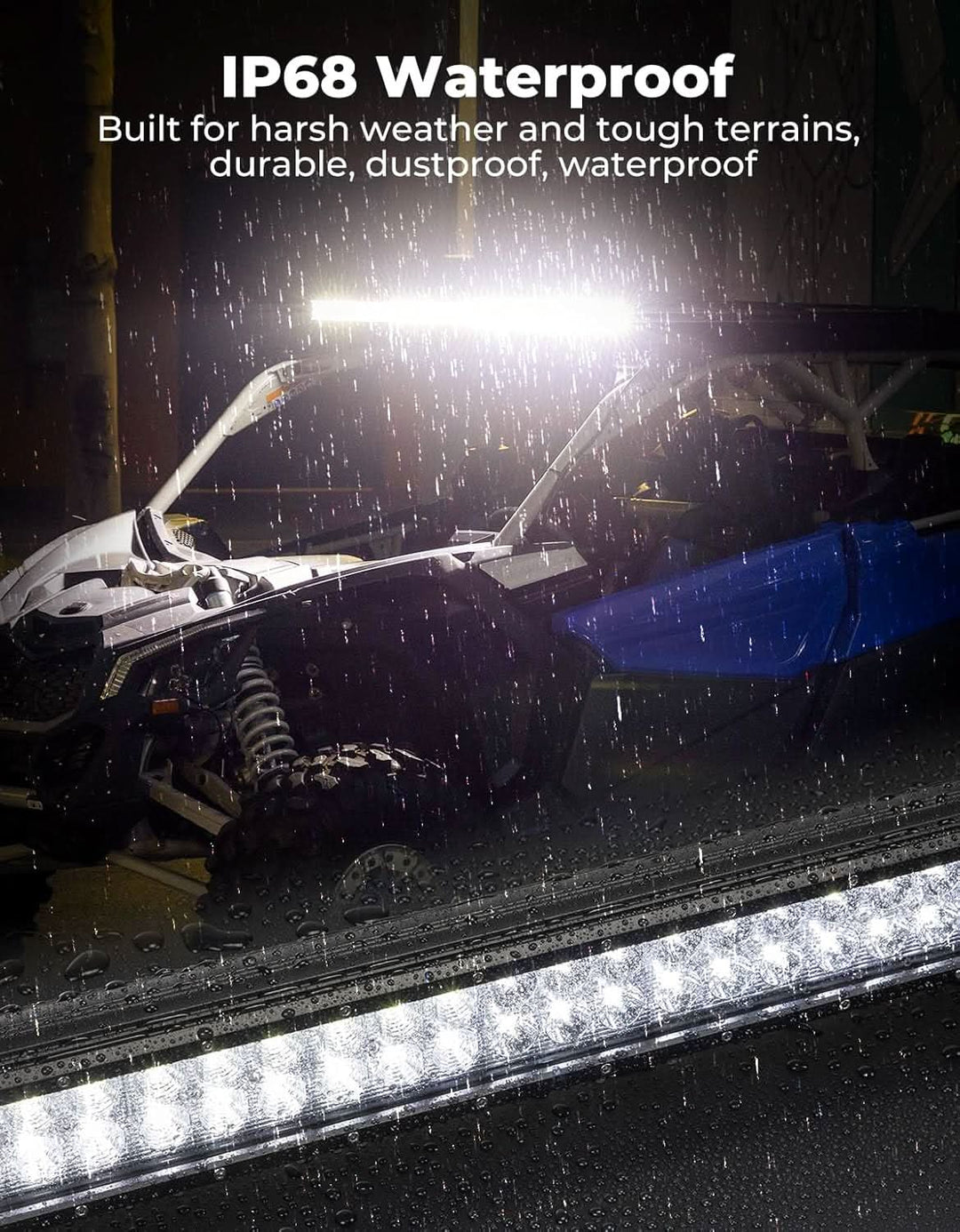 Aluminum Roof with LED Light Bar for Can-Am Maverick X3 MAX - Kemimoto