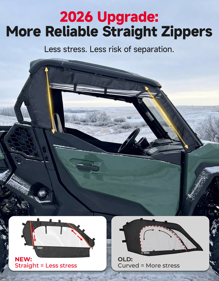 Soft Cab Enclosure Doors For Can-Am Commander(2021–2026)