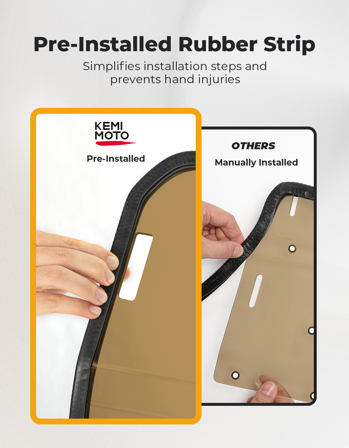 Tinted Rear Windshield w/Sliding Window for 2023+ CFMOTO ZForce 950 Sport | 800 Trail - Kemimoto