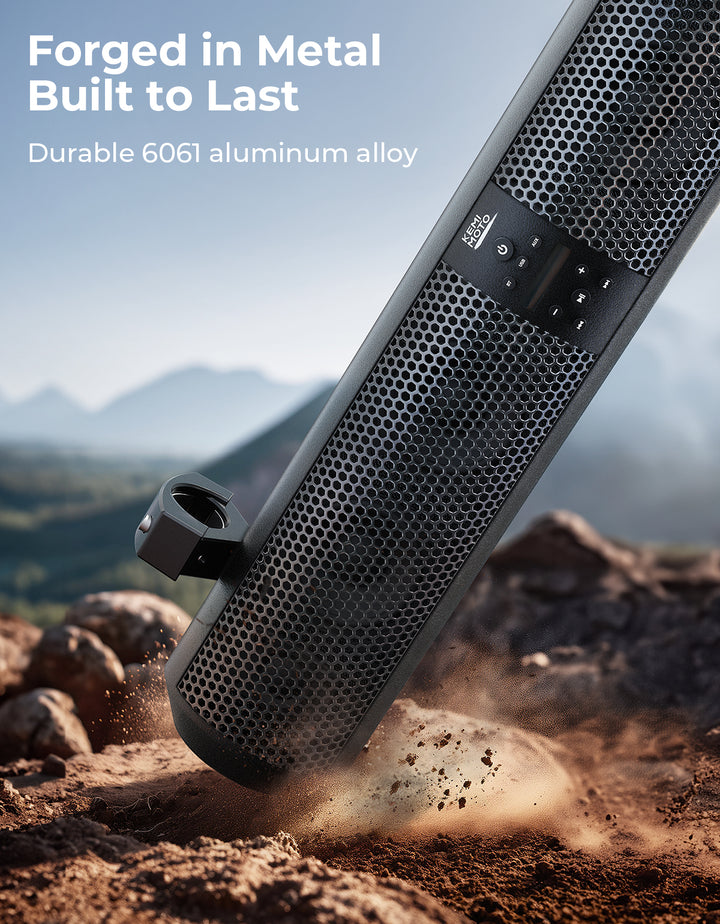 6 Speaker UTV Bluetooth Sound Bar for Can Am Maverick X3/ RZR w/ 1.56"-2.25" Roll Bar