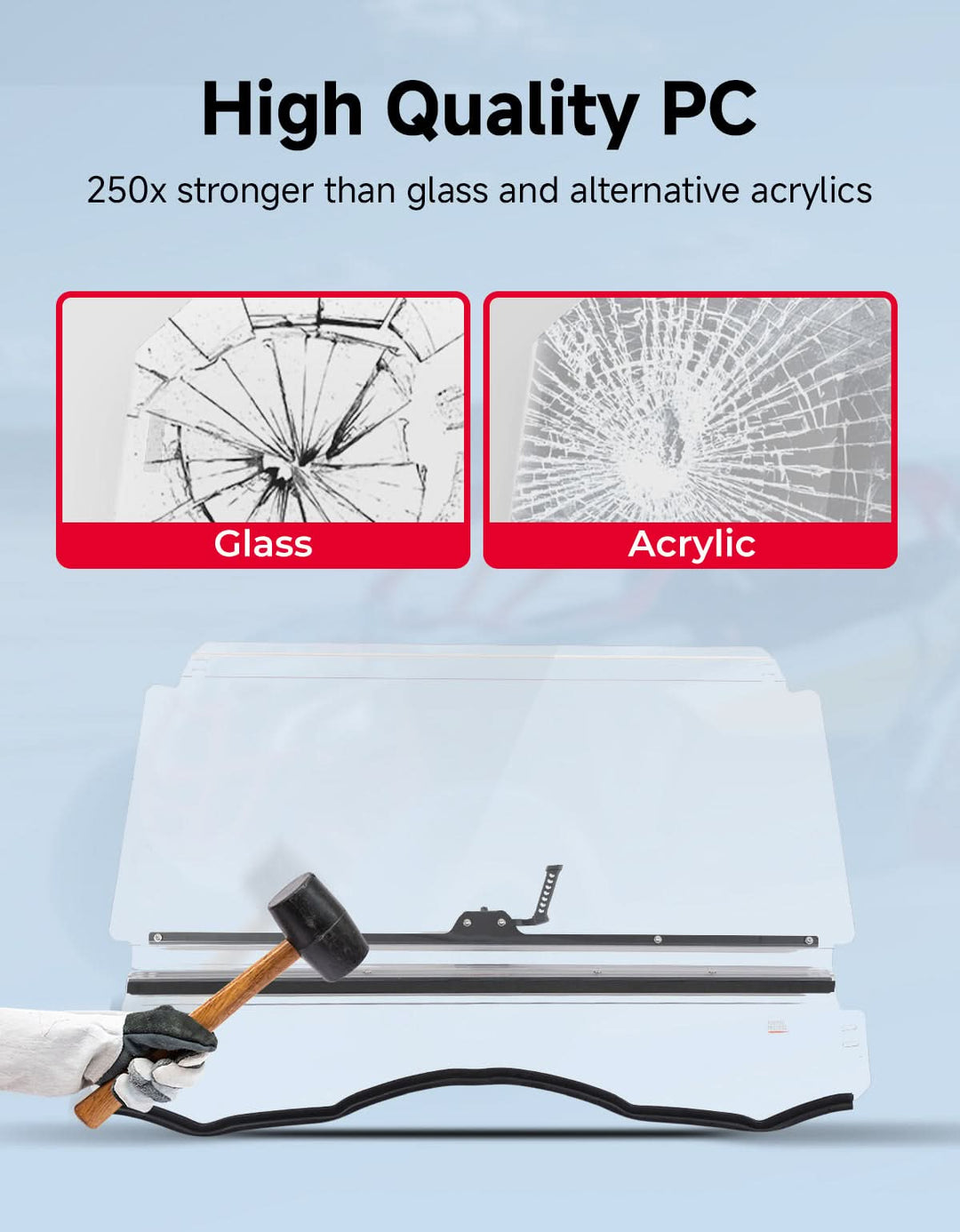 3-in-1 Flip Windshield For Can-Am Commander (2011–2020)