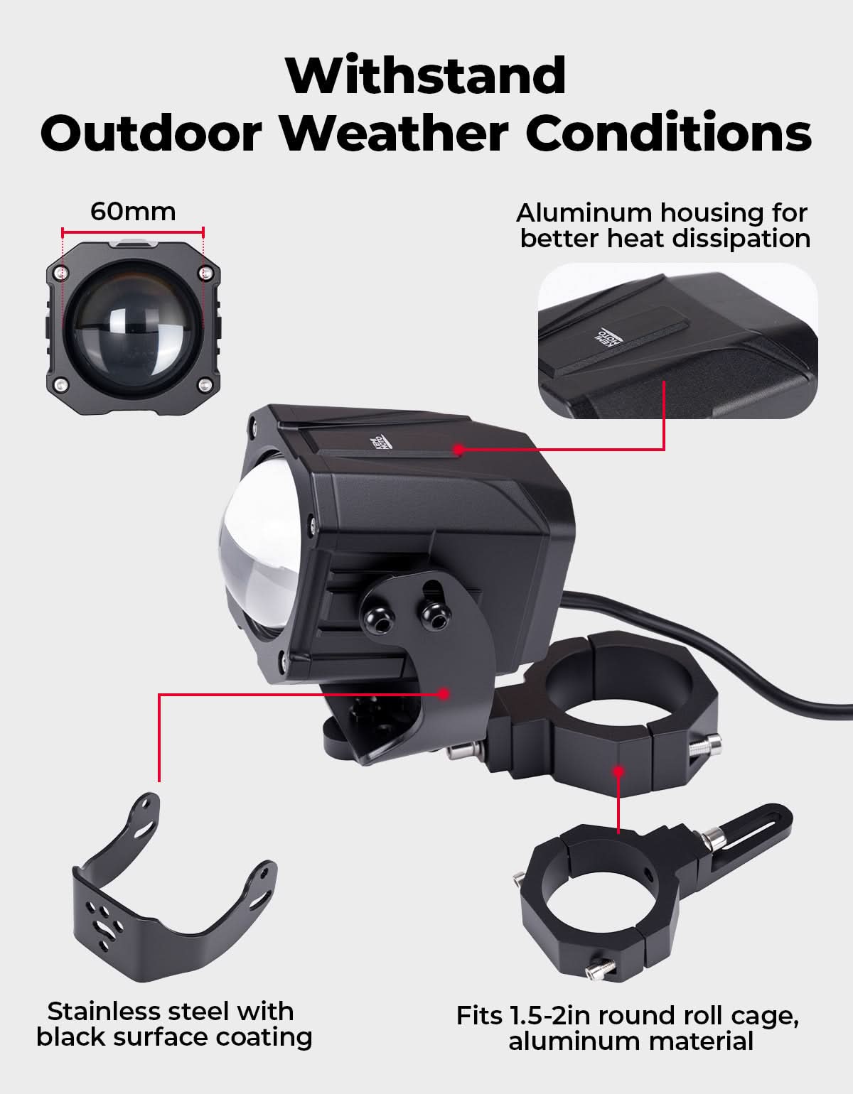 Whipless LED Chase Lights for UTV – Kemimoto