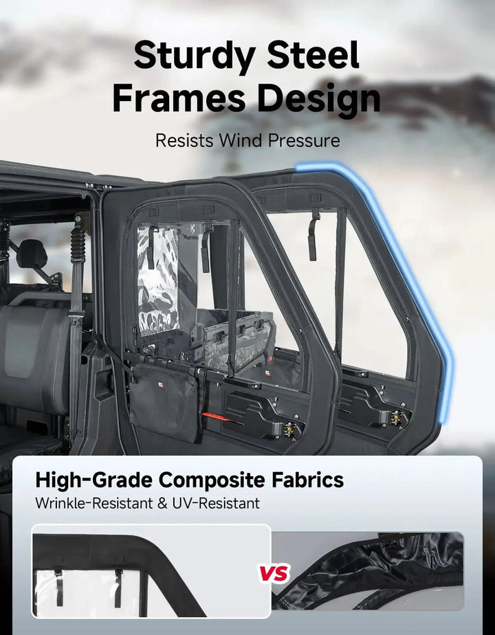 UTV Doors with Steel Frame For CFMOTO Uforce 1000 XL