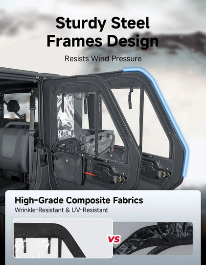 UTV Doors with Steel Frame For CFMOTO Uforce 1000 XL