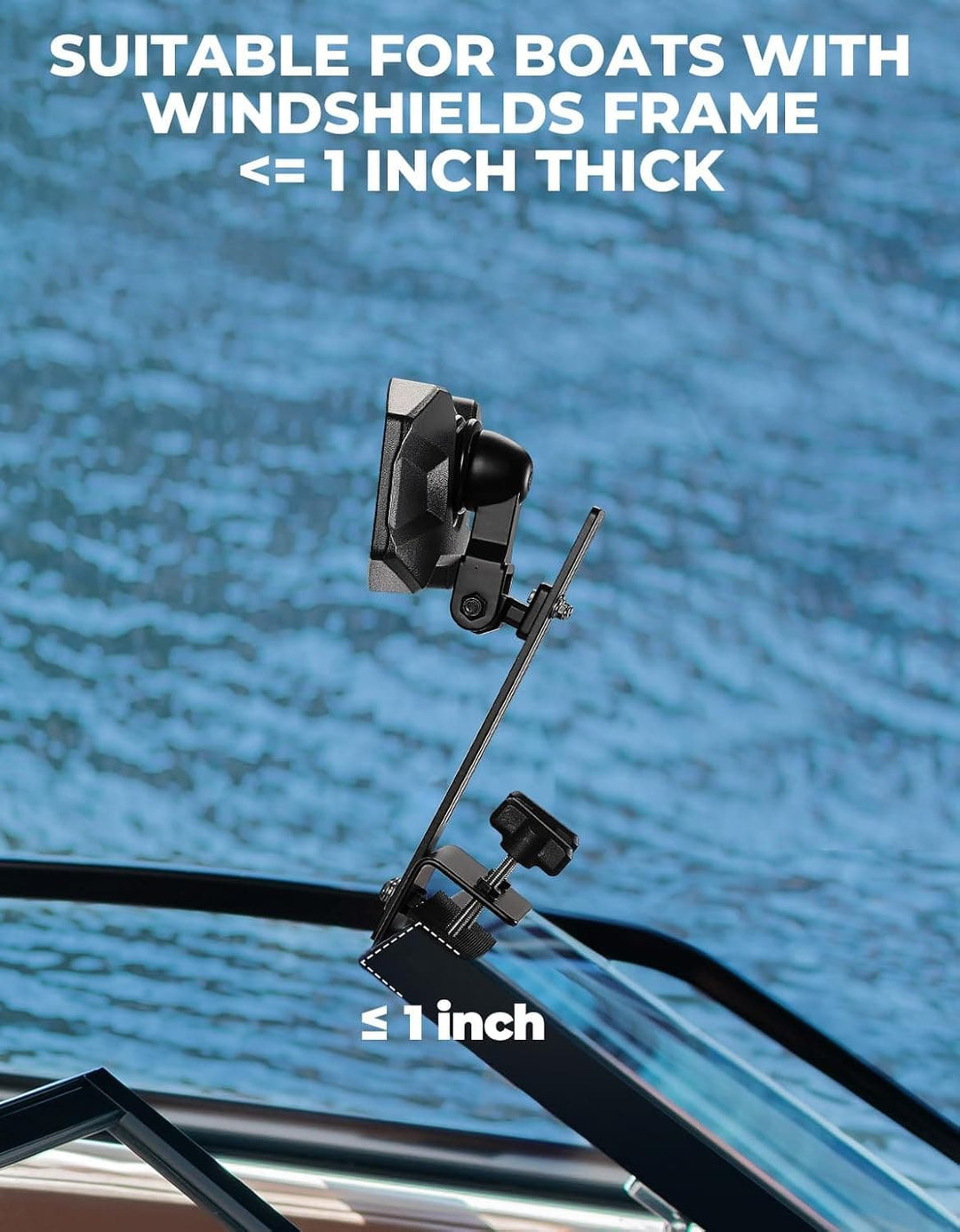 Boat Rear View Mirror 4.5"x8" for Boat Ski Boat Water Skiing Fishing - Kemimoto