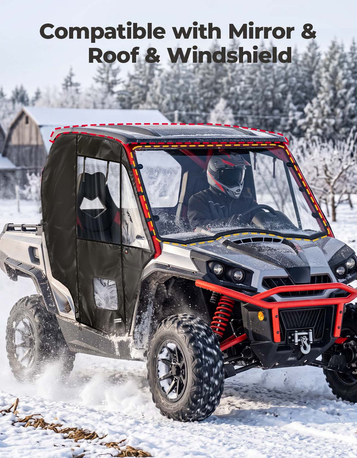 Soft Cab Enclosure Doors For Can-Am Commander (2011–2020)