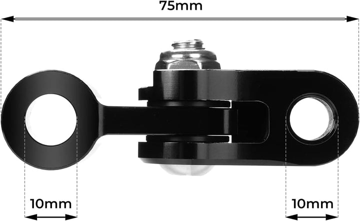 Universal Rear View Mirror Mount for Motorcycles - Kemimoto