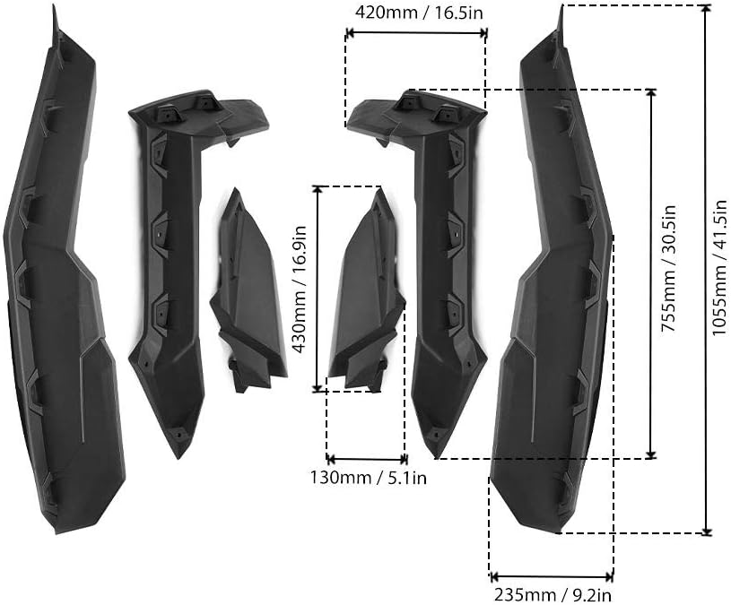 Fender Flares For Can-Am Maverick X3 / X3 Max - Kemimoto