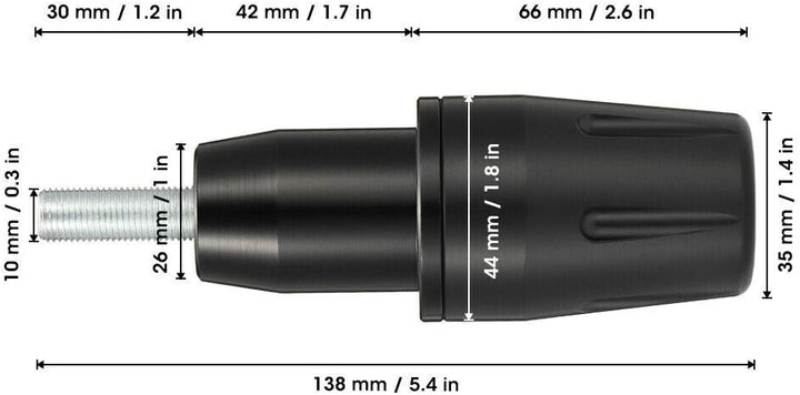 Motorcycle Frame Sliders for FZ07 MT07 XSR700 FZ-07 MT-07 - Kemimoto