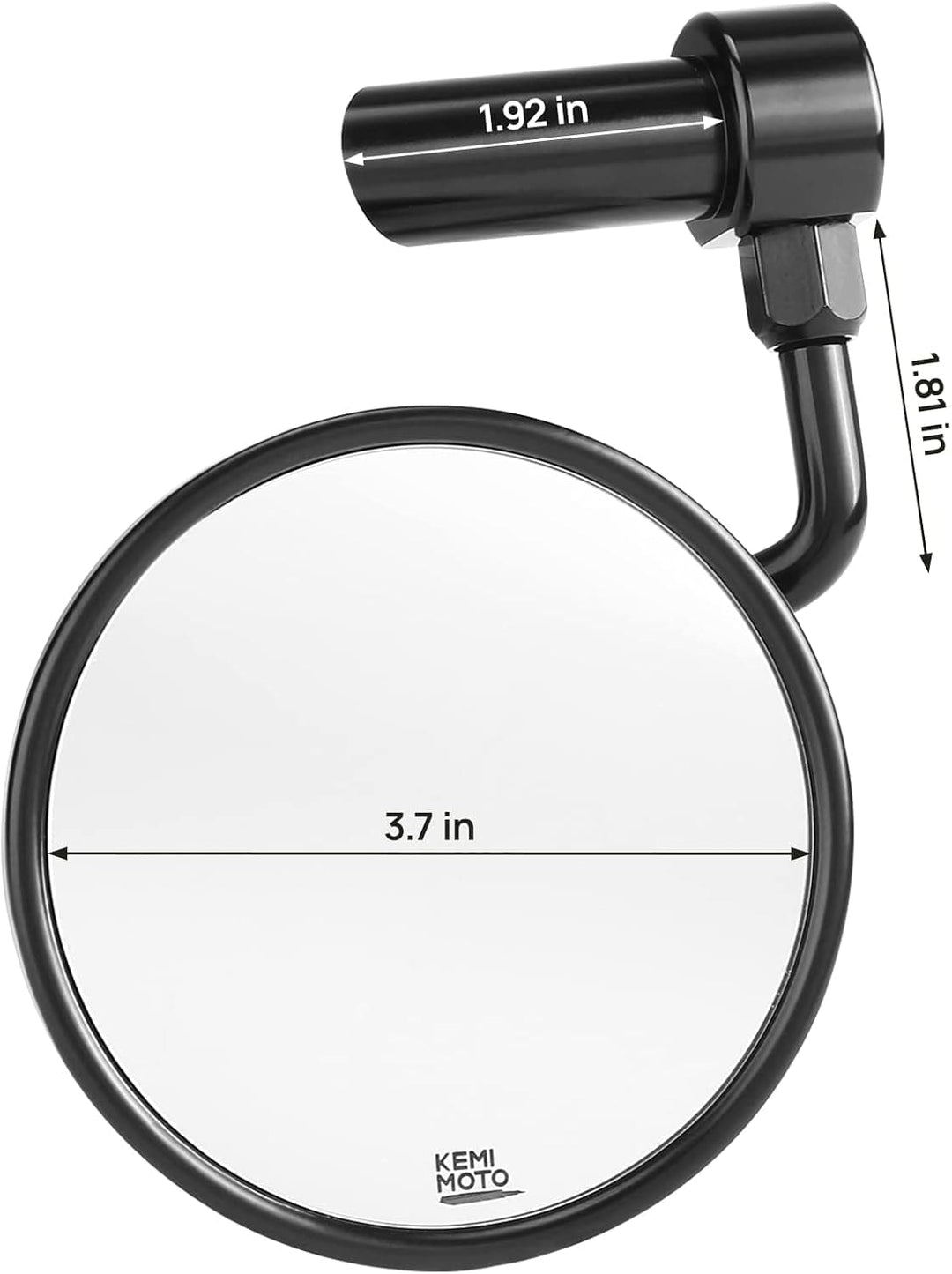 1-1.2 Inch CNC Handlebar Mirrors for Sportster XL883 XL1200 - Kemimoto