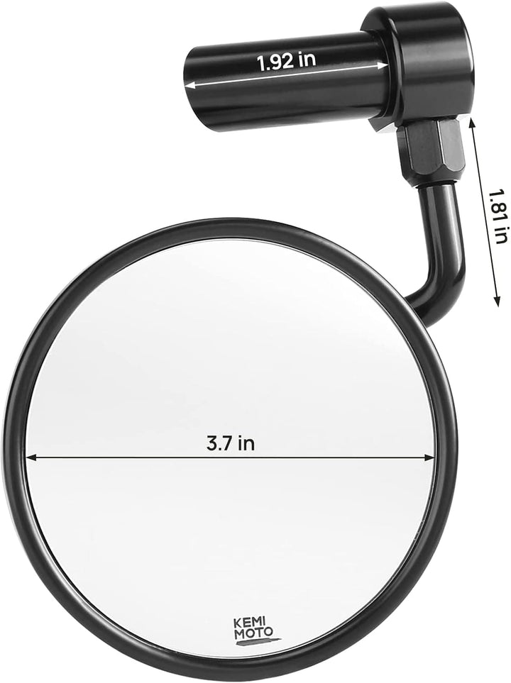 1-1.2 Inch CNC Handlebar Mirrors for Sportster XL883 XL1200 - Kemimoto