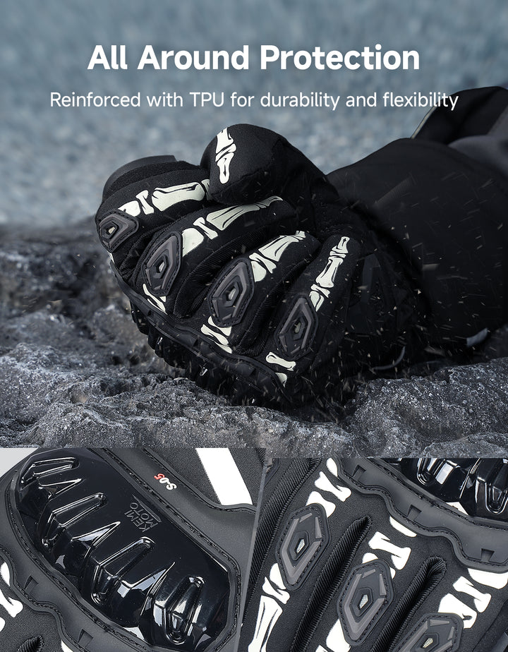Rainproof Riding Warm Gloves with Touchscreen for Motorcycle Riding