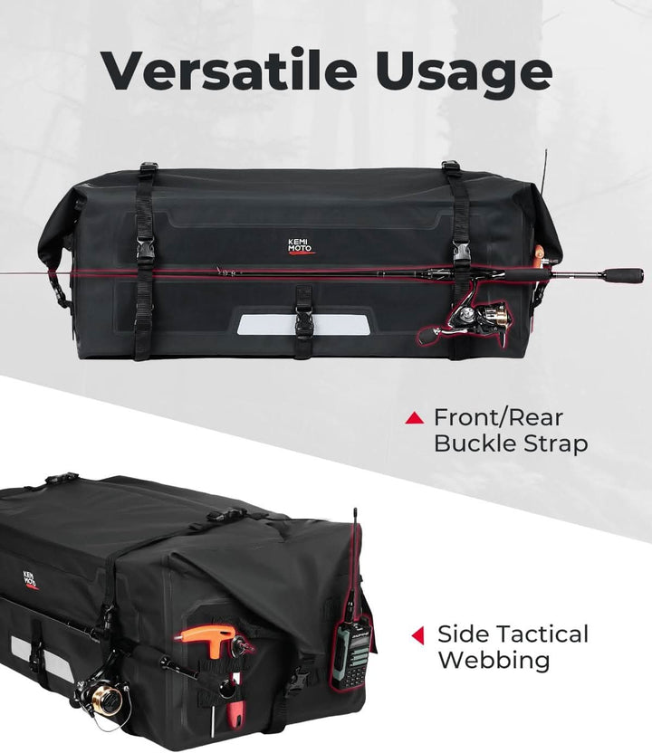 ATV Dry Bag, PVC Universal Storage Bag, 70L Waterproof - Kemimoto
