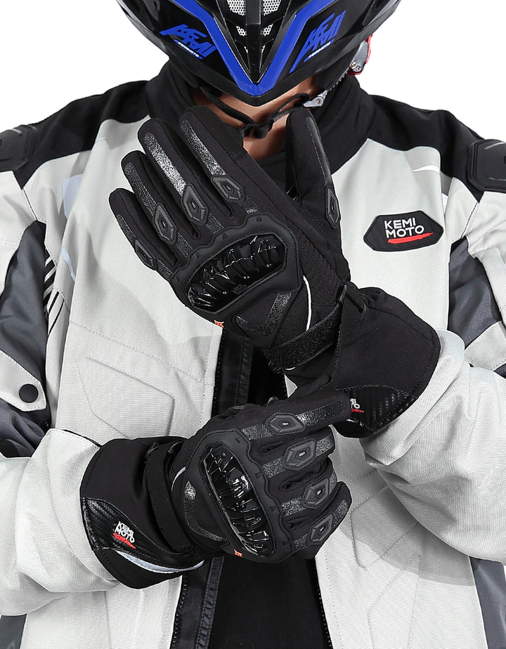Motorcycle Winter Warm Gloves - Kemimoto