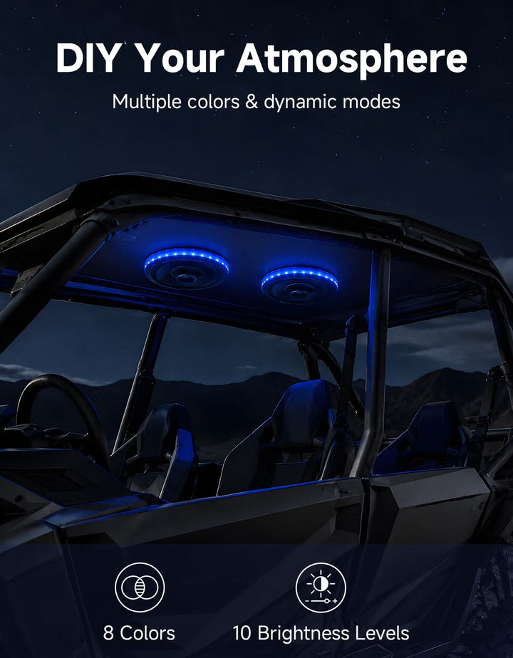 Universal 6.5" Dreamcolor LED Speaker Rings (4 Pack)